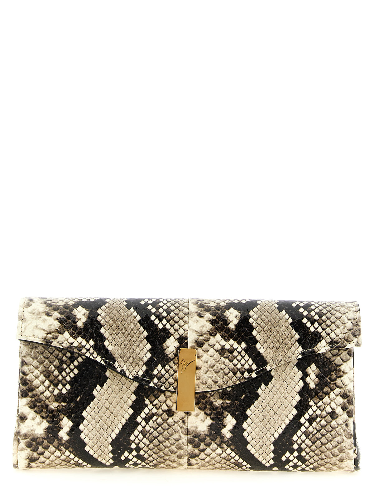 Giuseppe Zanotti Multicolor Snake Skin Clutch Bag