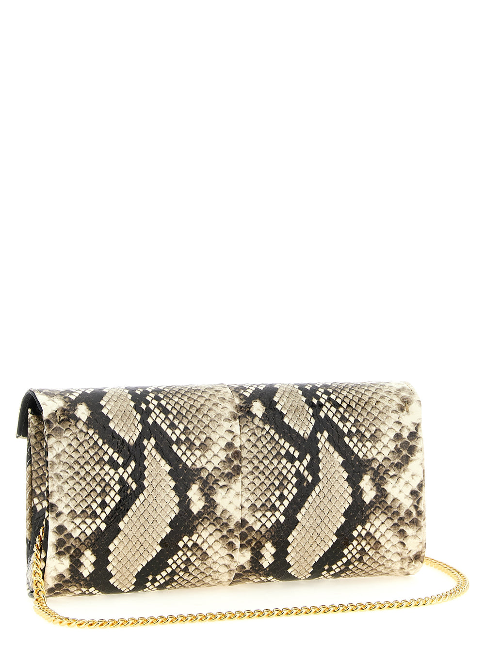 Giuseppe Zanotti Multicolor Snake Skin Clutch Bag