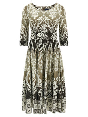 SAMANTHA SUNG Multicolor Cotton Midi Dress