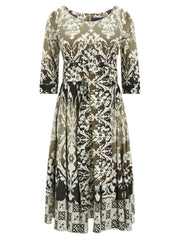 SAMANTHA SUNG Multicolor Cotton Midi Dress