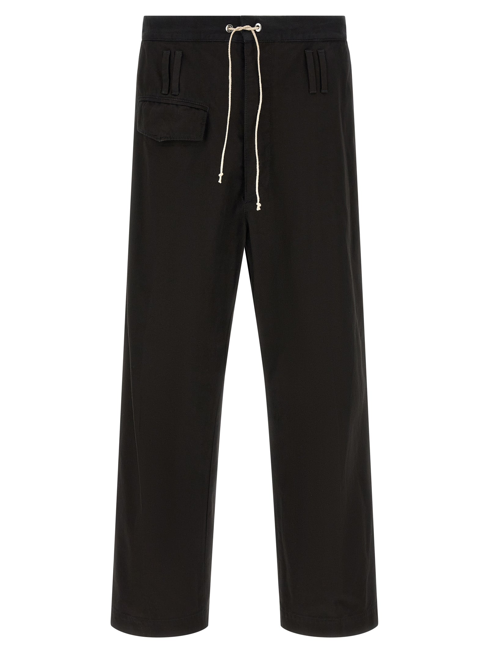 Namacheko Black Cotton Casual Pants - L