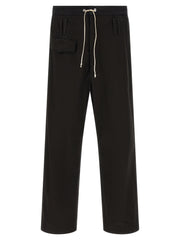 Namacheko Black Cotton Casual Pants - L