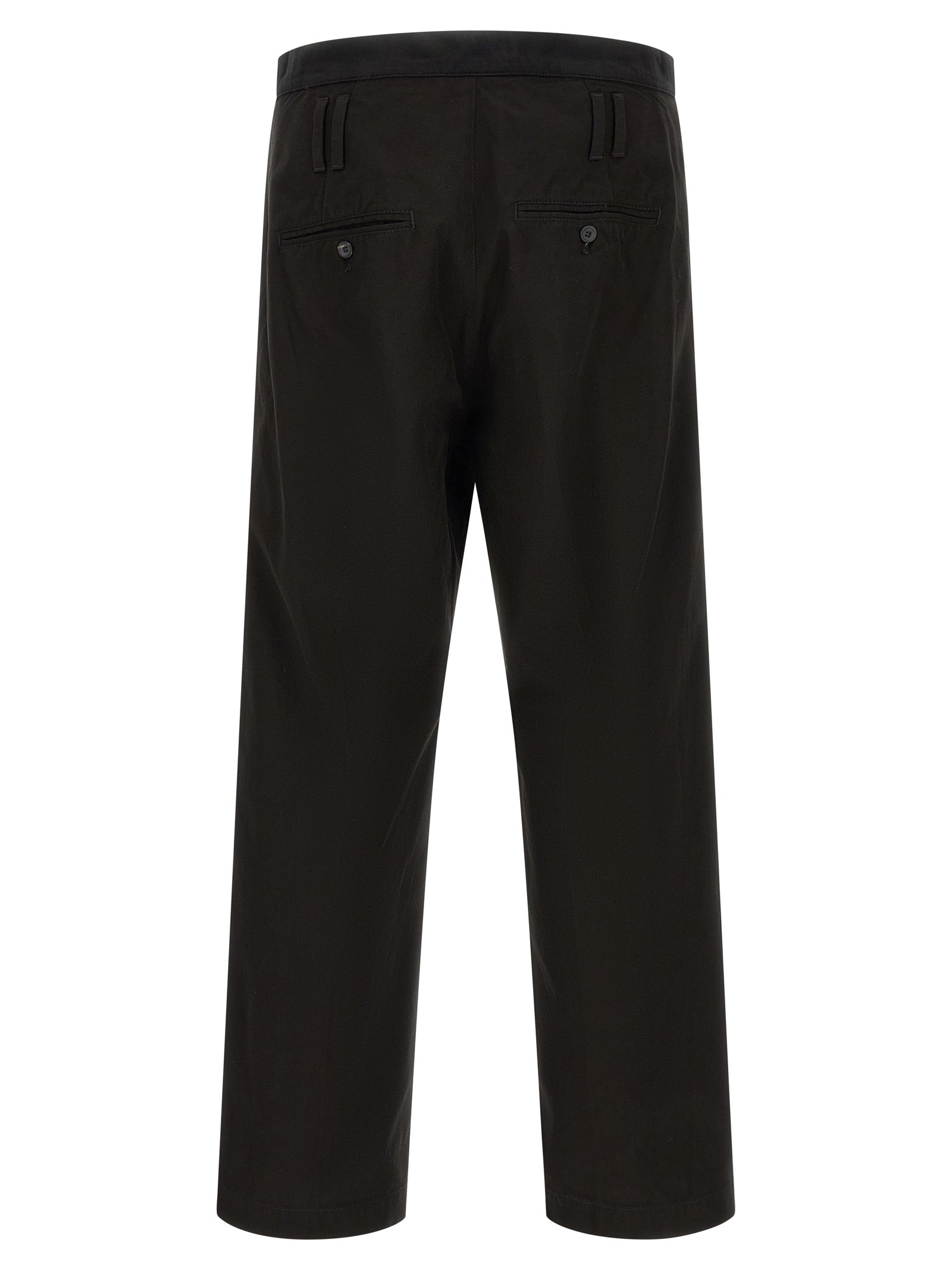 Namacheko Black Cotton Casual Pants - L