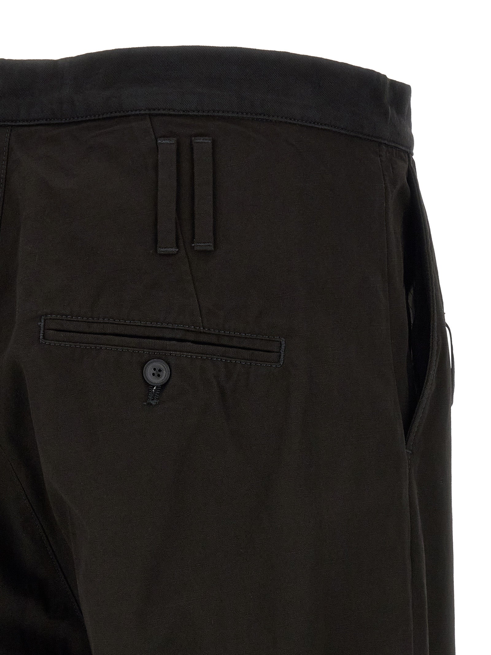 Namacheko Black Cotton Casual Pants - L