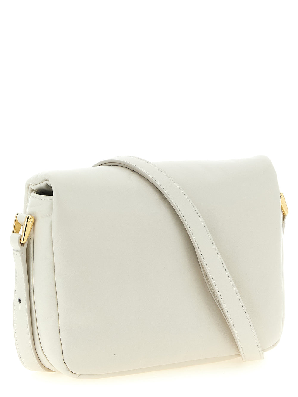 A.P.C. White Cowhide Crossbody Bag