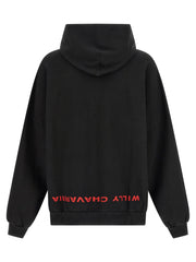WILLY CHAVARRIA Black Cotton Sweatshirt
