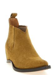 Maison Margiela Brown Bovine Leather Ankle Boots - EU43/US10