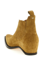 Maison Margiela Brown Bovine Leather Ankle Boots - EU43/US10