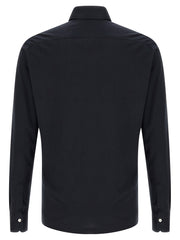 Kiton Blue Cotton Polo Shirt