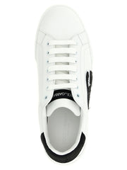 Dolce & Gabbana Bicolor Calfskin Low Top Sneakers