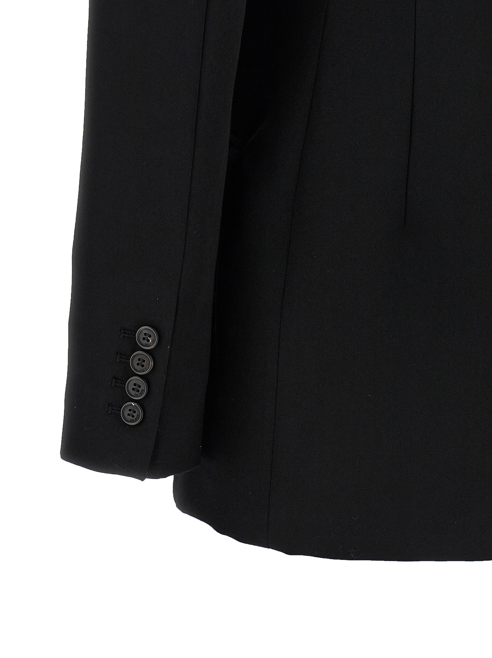 The Attico Black Virgin Wool Blazer - IT38