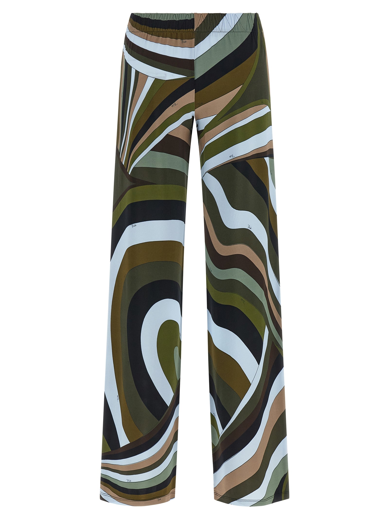 Emilio Pucci Multicolor Viscose Flared Pants - IT38