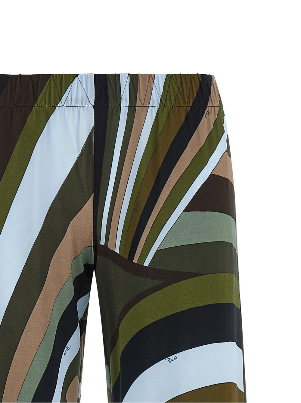 Emilio Pucci Multicolor Viscose Flared Pants - IT38