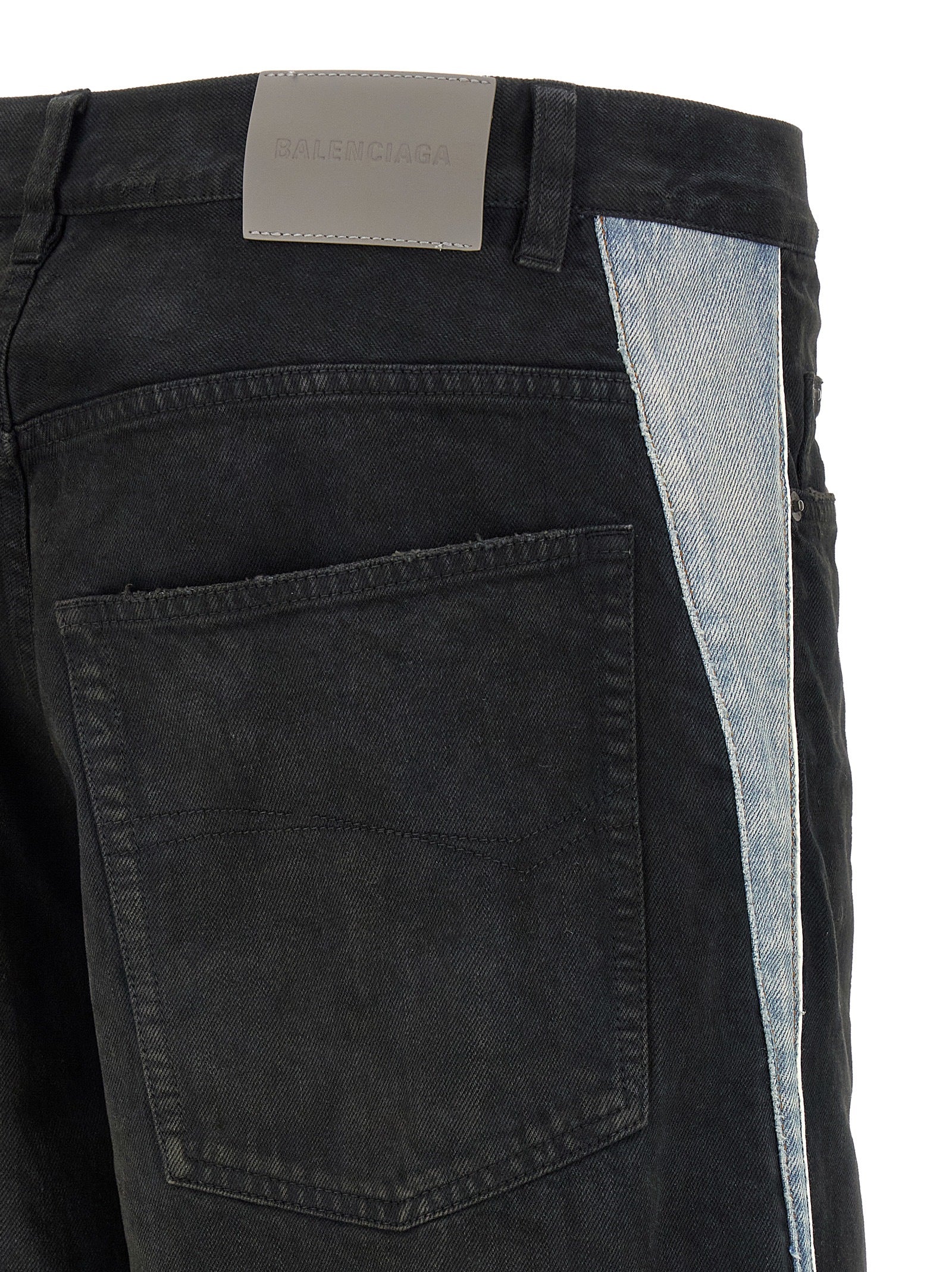 Balenciaga Black Cotton Flared Jeans - W31
