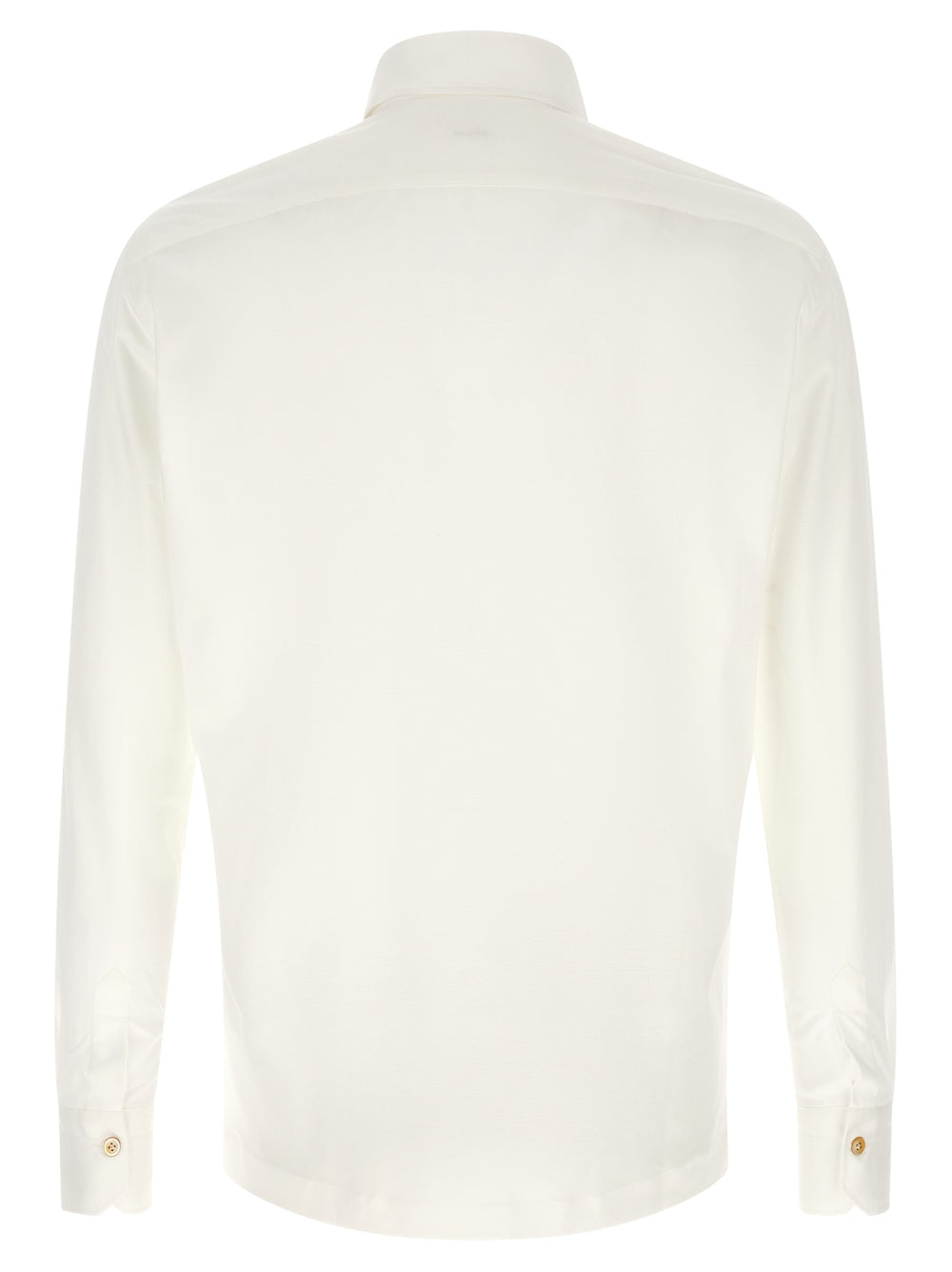 Kiton White Cotton Polo Shirt