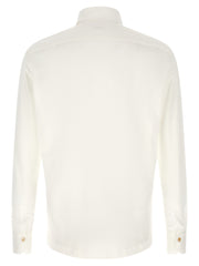 Kiton White Cotton Polo Shirt
