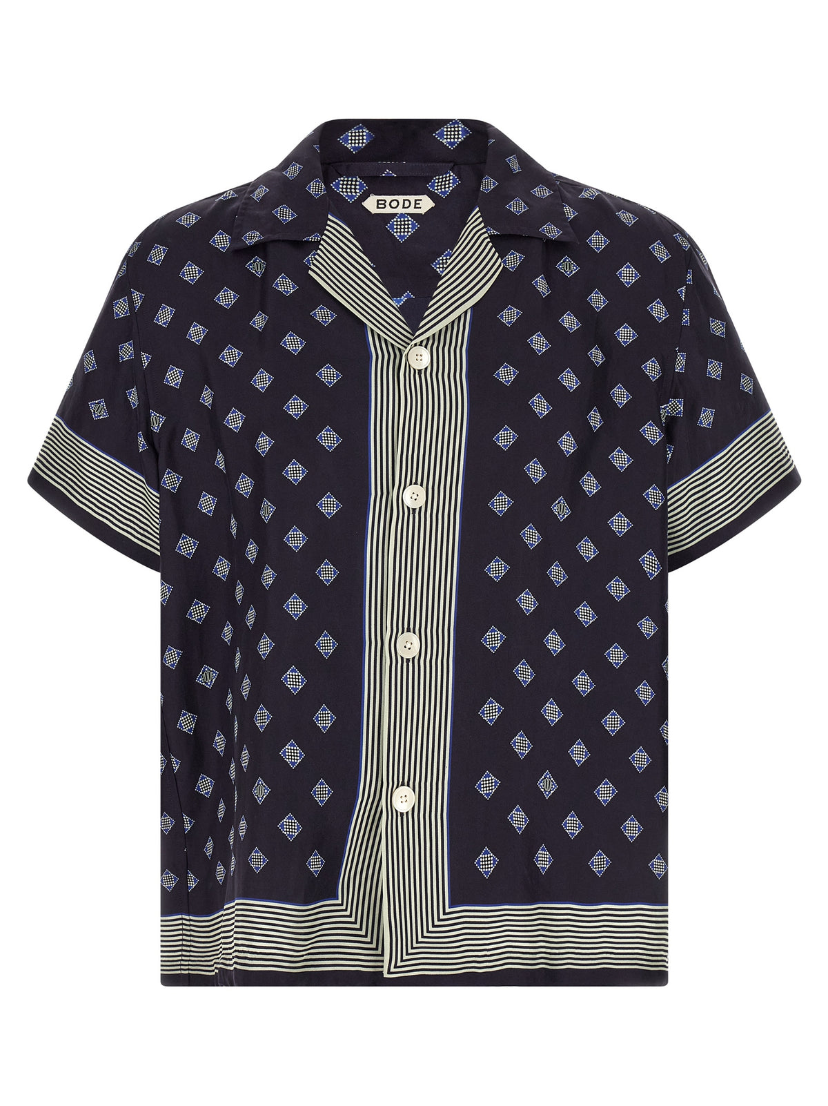 BODE Blue Silk Blouse