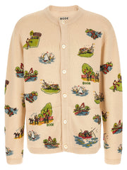 BODE Multicolor Merino Wool Cardigan