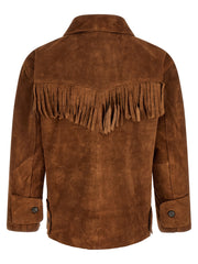 FOUND Brown Leather Leather Jacket