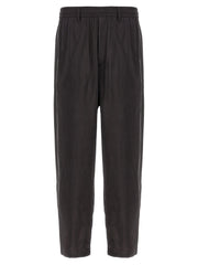 SSSTEIN Brown Silk Athletic Pants