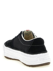 Maison Mihara Yasuhiro Black Cowhide Platform Sneakers
