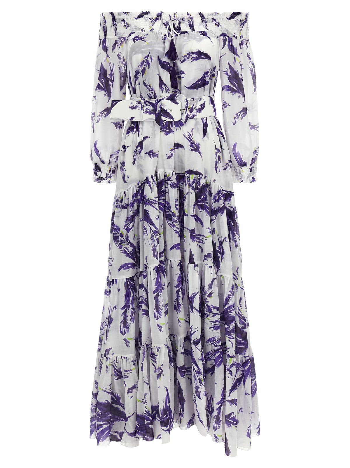 SAMANTHA SUNG Purple Cotton Long Dress