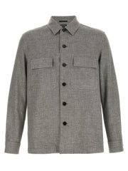 ZEGNA Beige Linen Blouse