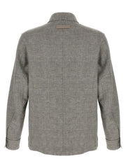 ZEGNA Beige Linen Blouse