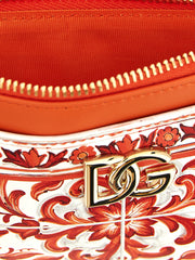 Dolce & Gabbana Orange Calfskin Cardholder