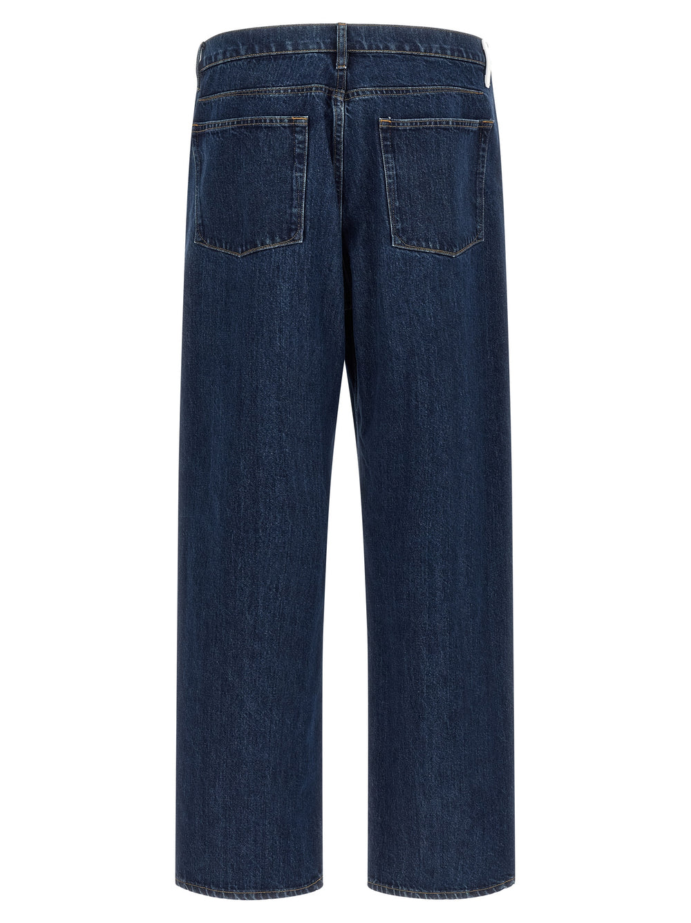 Jil Sander Blue Cotton Straight-Leg Jeans