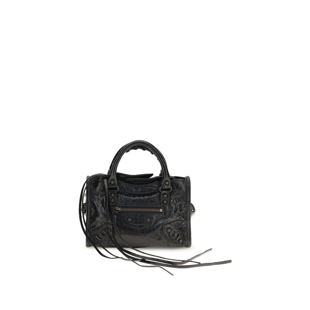 Balenciaga Black Lamb Ovis Aries Aries Shoulder Bag