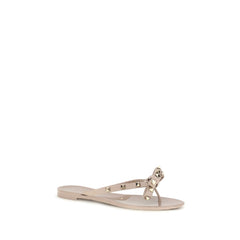 Valentino Garavani Beige Cotton Flip-Flop Sandals - EU37/US7