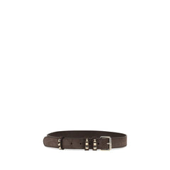 Valentino Garavani Brown Suede Leather Regular Belt
