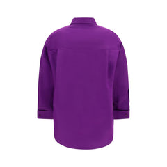 Balenciaga Purple Cotton Dress Shirt