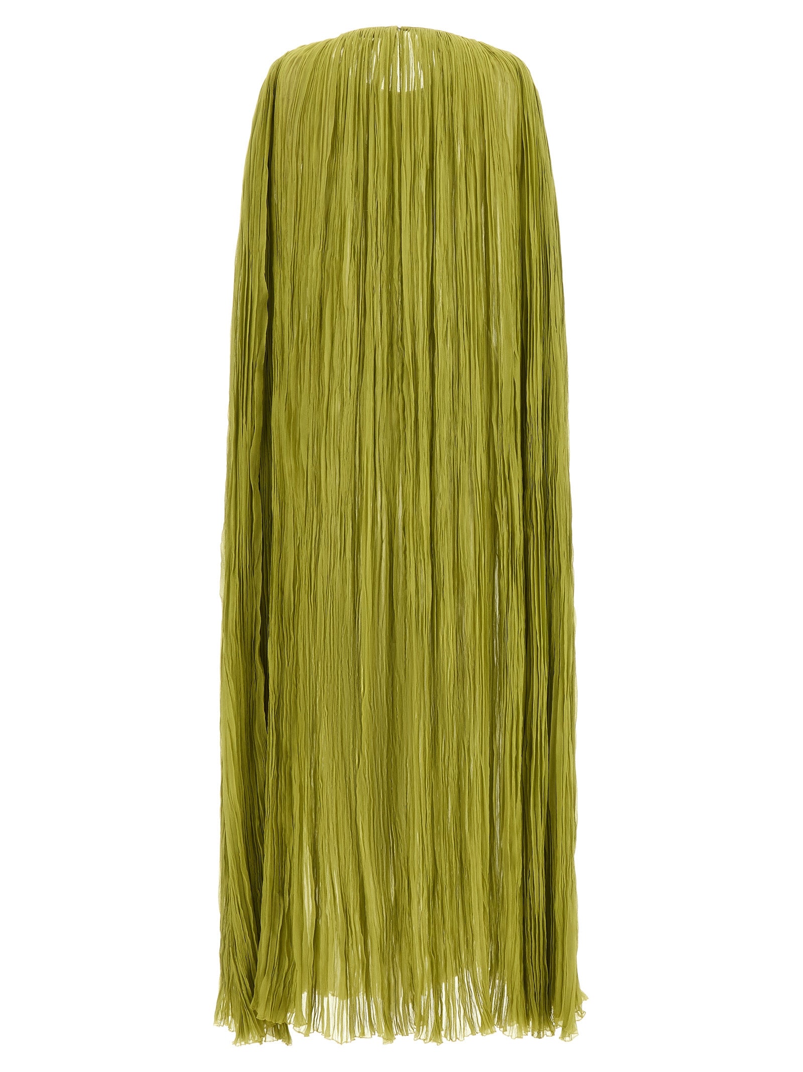 FEDERICA BONIFACI Bicolor Silk Long Dress