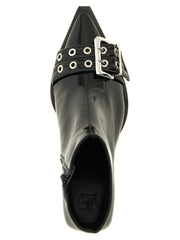 Ganni Black Polyethylene Ankle Boots