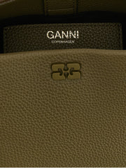 Ganni Bicolor Polyester Handbag