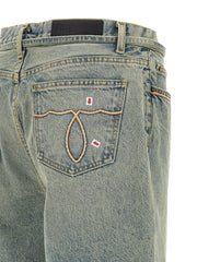 PALY Blue Cotton Bermuda Shorts