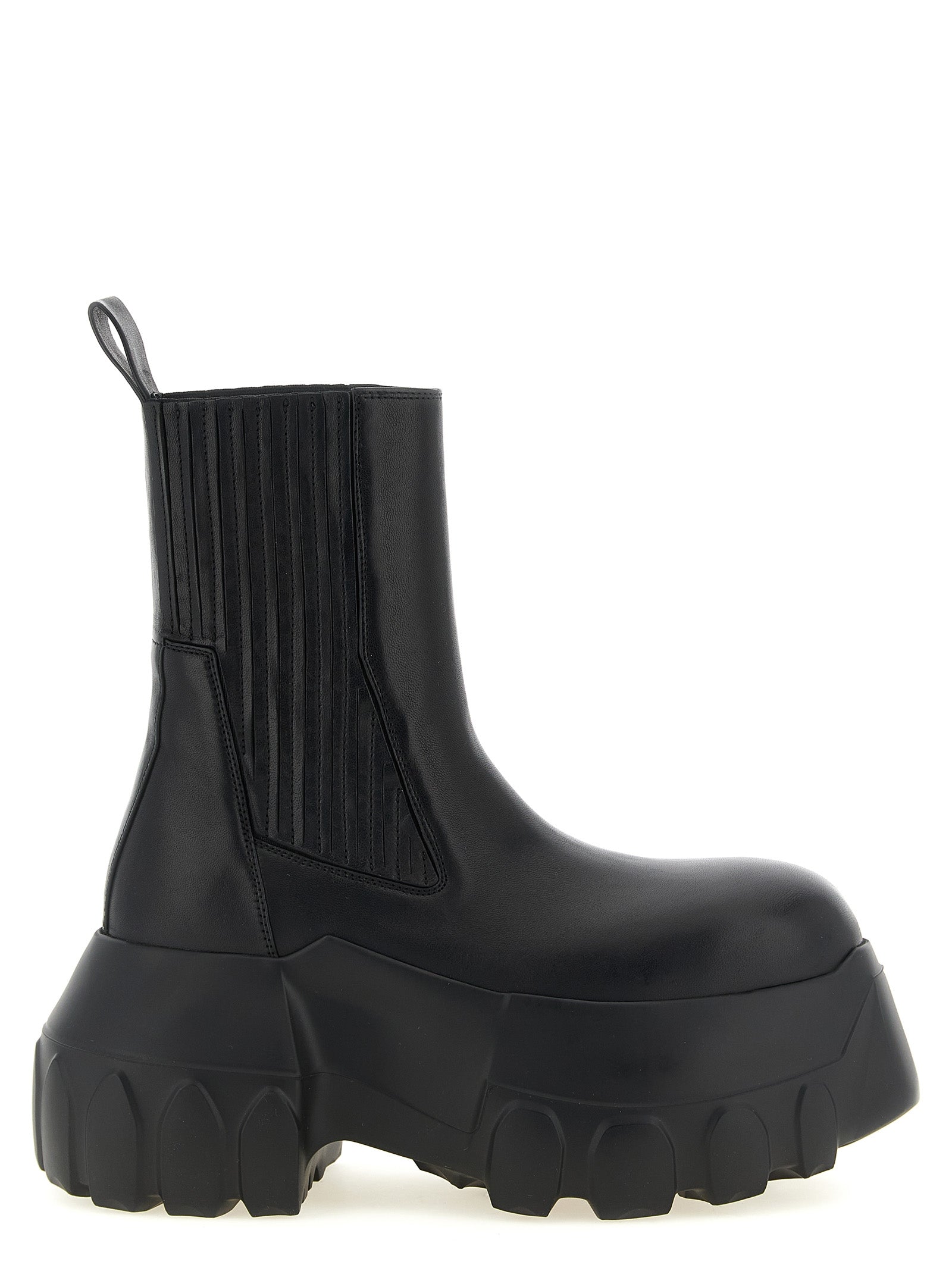 Černé kotníkové boty Rick Owens z ramie