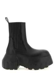 Černé kotníkové boty Rick Owens z ramie