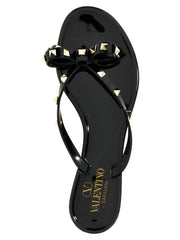 Valentino Garavani Black PVC Slides