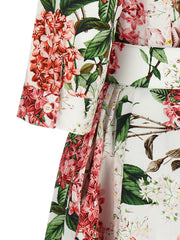 SAMANTHA SUNG Multicolor Cotton Midi Dress