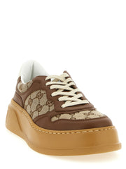 Gucci Brown Calfskin Chunky Sneakers
