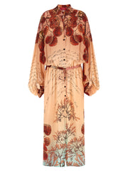 F.R.S. - FOR RESTLESS SLEEPERS Multicolor Silk Long Dress
