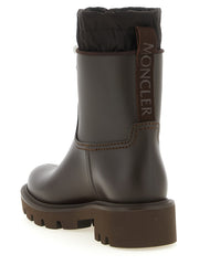 Moncler Brown Pvc Ankle Boots