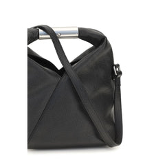 MM6 Black Calf Leather Bos Taurus Shoulder Bag