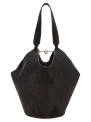 Khaite Bordeaux Calfskin Tote Bag
