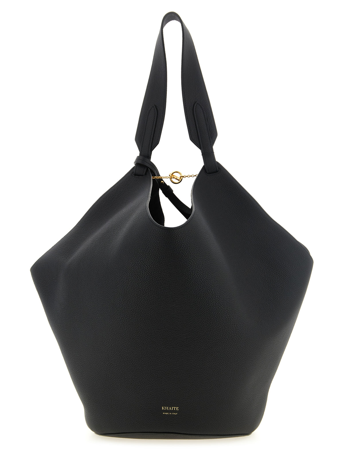 Khaite Black Calfskin Tote Bag