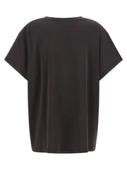 Khaite Gray Cotton T-Shirt