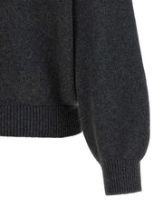 Khaite Gray Cashmere Cardigan